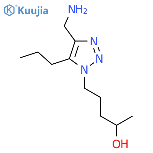 5-4-(aminomethyl)-5-propyl-1H-1,2,3-triazol-1-ylpentan-2-ol structure
