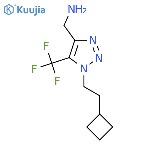 1-(2-cyclobutylethyl)-5-(trifluoromethyl)-1H-1,2,3-triazol-4-ylmethanamine structure