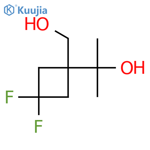 2-3,3-difluoro-1-(hydroxymethyl)cyclobutylpropan-2-ol structure