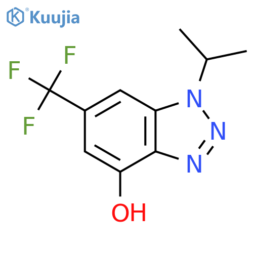 1-(propan-2-yl)-6-(trifluoromethyl)-1H-1,2,3-benzotriazol-4-ol structure