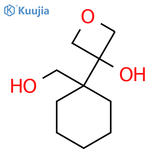 3-1-(hydroxymethyl)cyclohexyloxetan-3-ol structure
