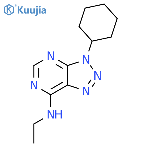 3-cyclohexyl-N-ethyl-3H-1,2,3triazolo4,5-dpyrimidin-7-amine structure