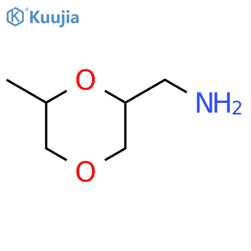 (6-methyl-1,4-dioxan-2-yl)methanamine structure