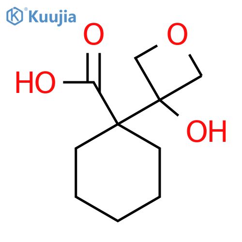 1-(3-hydroxyoxetan-3-yl)cyclohexane-1-carboxylic acid structure