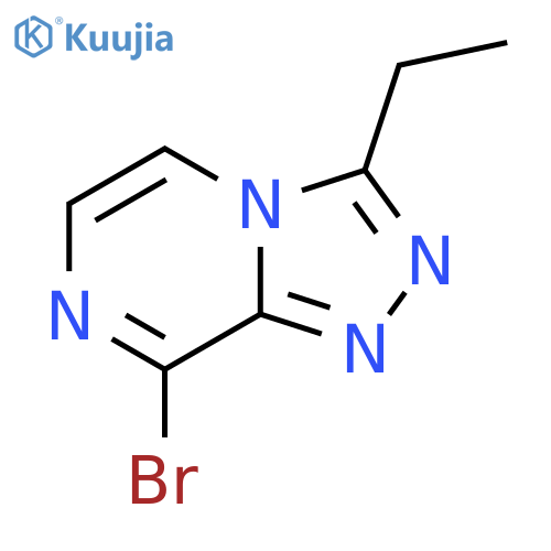 8-bromo-3-ethyl-1,2,4triazolo4,3-apyrazine structure