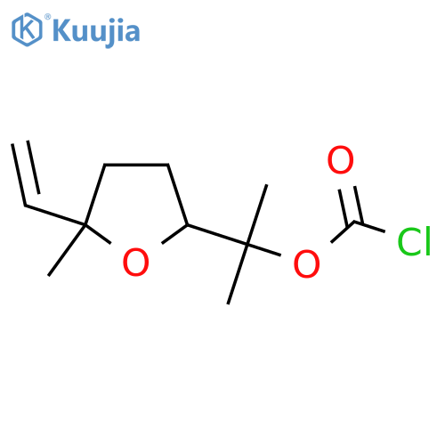 2-(5-Ethenyl-5-methyloxolan-2-yl)propan-2-yl chloroformate structure
