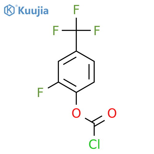 2-fluoro-4-(trifluoromethyl)phenyl chloroformate structure