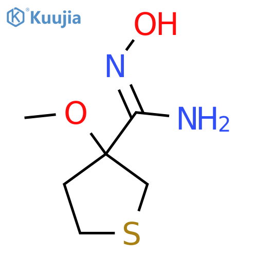 N'-hydroxy-3-methoxythiolane-3-carboximidamide structure
