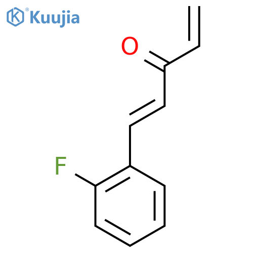 1-(2-fluorophenyl)penta-1,4-dien-3-one structure