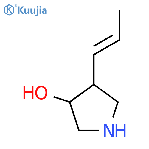 4-(prop-1-en-1-yl)pyrrolidin-3-ol structure