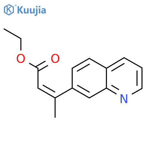 ethyl (2Z)-3-(quinolin-7-yl)but-2-enoate structure