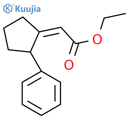 ethyl 2-(1Z)-2-phenylcyclopentylideneacetate structure