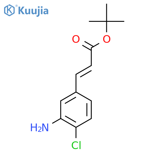 tert-butyl (2E)-3-(3-amino-4-chlorophenyl)prop-2-enoate structure