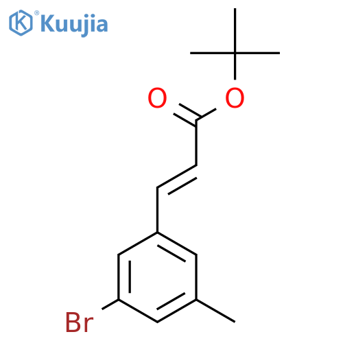 tert-butyl (2E)-3-(3-bromo-5-methylphenyl)prop-2-enoate structure