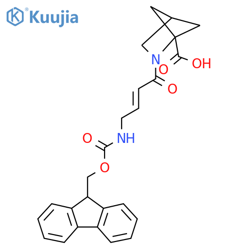2-4-({(9H-fluoren-9-yl)methoxycarbonyl}amino)but-2-enoyl-2-azabicyclo2.1.1hexane-1-carboxylic acid structure