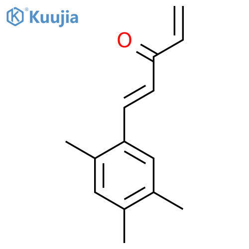 1-(2,4,5-trimethylphenyl)penta-1,4-dien-3-one structure