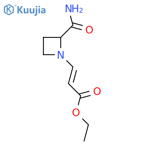 ethyl 3-(2-carbamoylazetidin-1-yl)prop-2-enoate structure