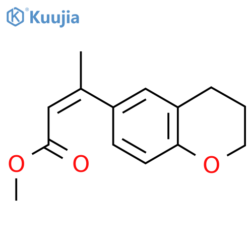 methyl (2Z)-3-(3,4-dihydro-2H-1-benzopyran-6-yl)but-2-enoate structure