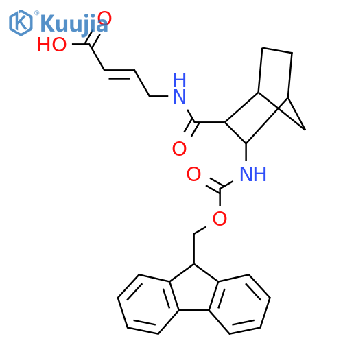 4-{3-({(9H-fluoren-9-yl)methoxycarbonyl}amino)bicyclo2.2.1heptan-2-ylformamido}but-2-enoic acid structure