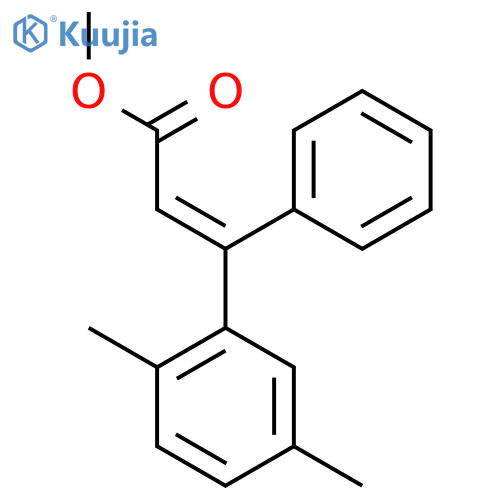 methyl (2E)-3-(2,5-dimethylphenyl)-3-phenylprop-2-enoate structure