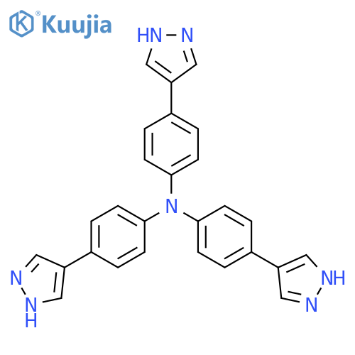 Tris(4-(1H-pyrazol-4-yl)phenyl)amine structure