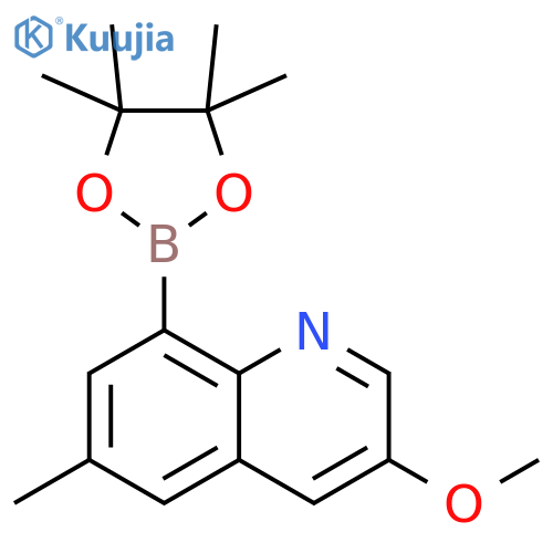 3-methoxy-6-methyl-8-(4,4,5,5-tetramethyl-1,3,2-dioxaborolan-2-yl)quinoline structure