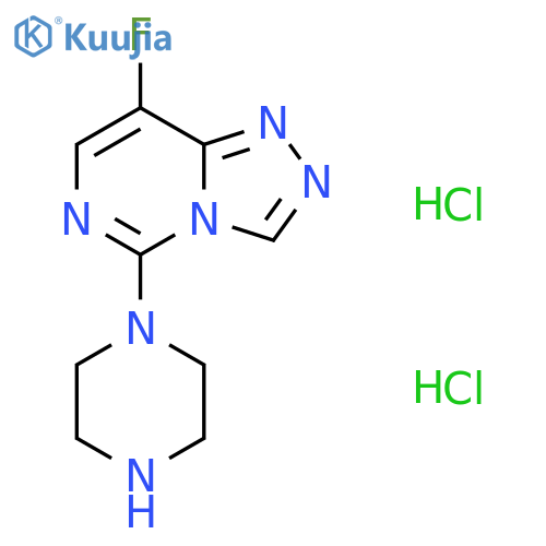 8-Fluoro-5-piperazin-1-yl1,2,4triazolo4,3-cpyrimidine dihydrochloride structure