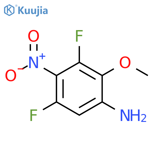 3,5-Difluoro-2-methoxy-4-nitroaniline structure