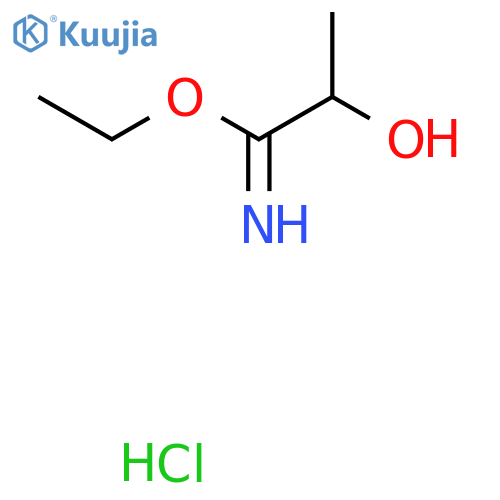 Ethyl 2-hydroxypropanimidoate hydrochloride structure