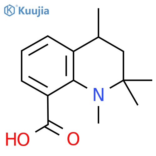 1,2,2,4-Tetramethyl-1,2,3,4-tetrahydroquinoline-8-carboxylic acid structure