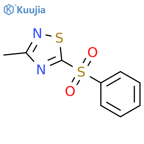 3-methyl-5-(phenylsulfonyl)-1,2,4-thiadiazole structure