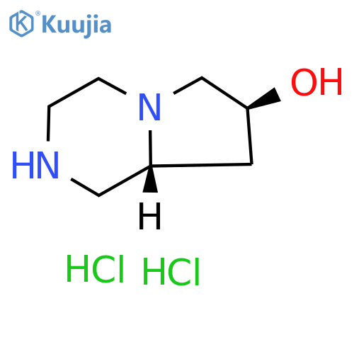 (7S,8aR)-octahydropyrrolo[1,2-a]piperazin-7-ol Dihydrochloride structure