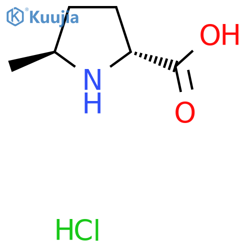 (2R,5S)-5-methylpyrrolidine-2-carboxylic acid hydrochloride structure