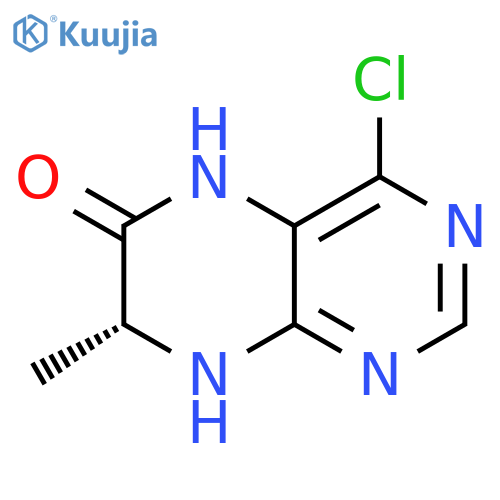 (7R)-4-chloro-7-methyl-5,6,7,8-tetrahydropteridin-6-one structure