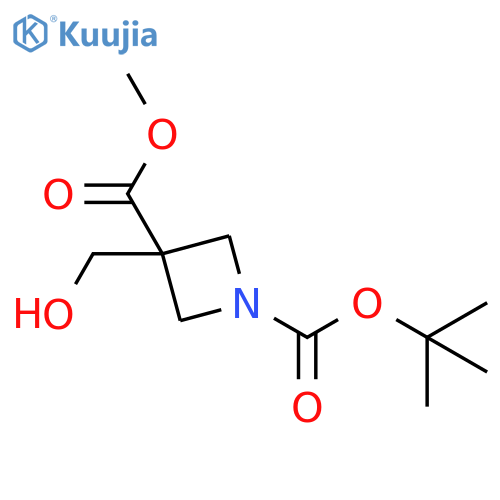 1-tert-butyl 3-methyl 3-(hydroxymethyl)azetidine-1,3-dicarboxylate structure