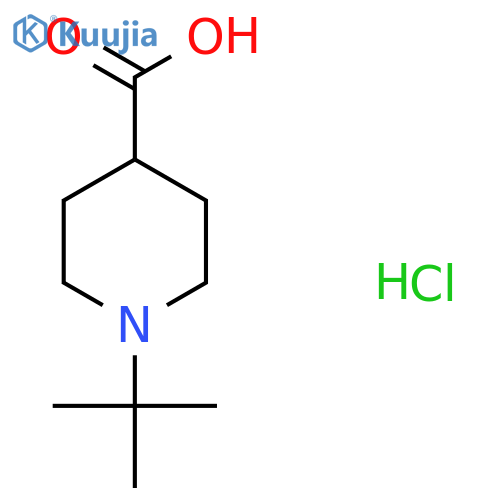 1-Tert-butylpiperidine-4-carboxylic acid hydrochloride structure