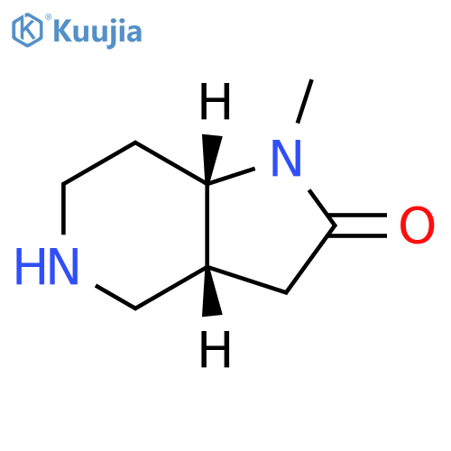 rac-(3aR,7aS)-1-methyl-octahydro-1H-pyrrolo3,2-cpyridin-2-one structure