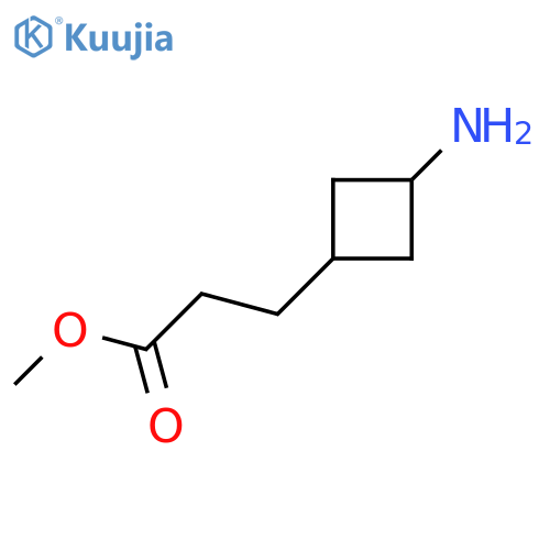 Methyl 3-(3-aminocyclobutyl)propanoate structure