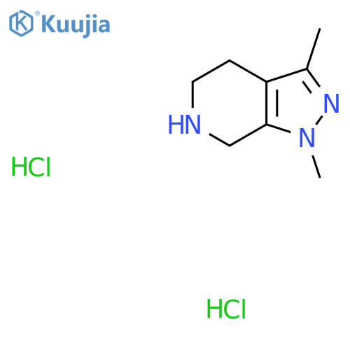 1,3-dimethyl-1H,4H,5H,6H,7H-pyrazolo3,4-cpyridine dihydrochloride structure