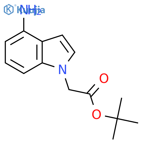 Tert-Butyl 2-(4-amino-1H-indol-1-yl)acetate structure