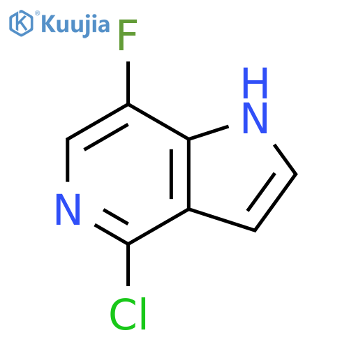 4-chloro-7-fluoro-1H-pyrrolo[3,2-c]pyridine structure