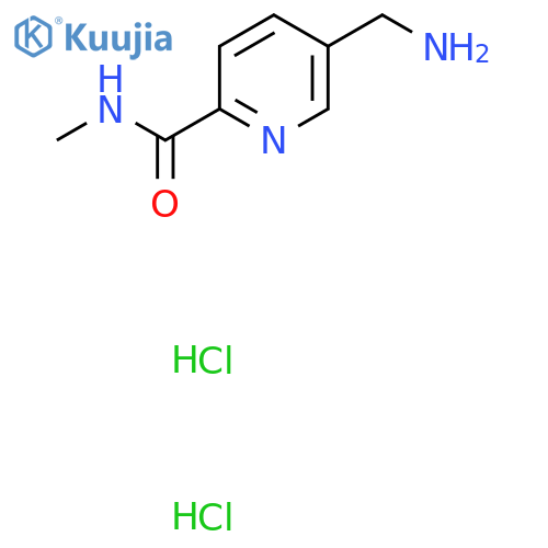 5-(aminomethyl)-N-methylpyridine-2-carboxamide dihydrochloride structure