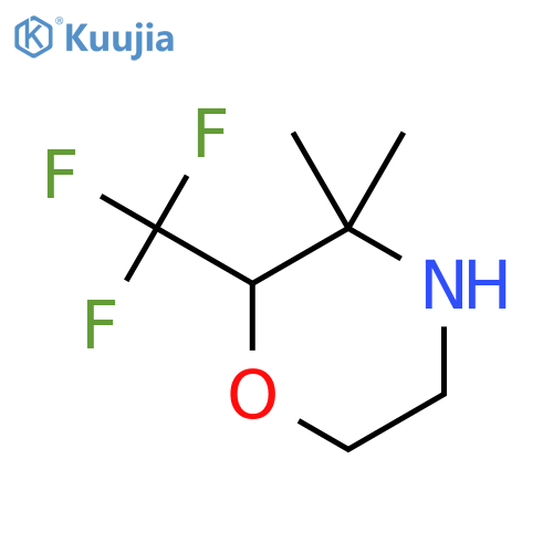 3,3-dimethyl-2-(trifluoromethyl)morpholine structure