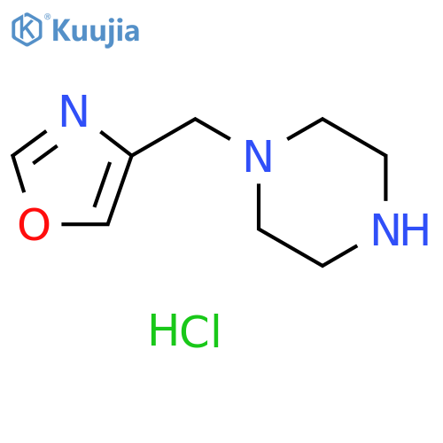 1-(1,3-oxazol-4-yl)methylpiperazine dihydrochloride structure
