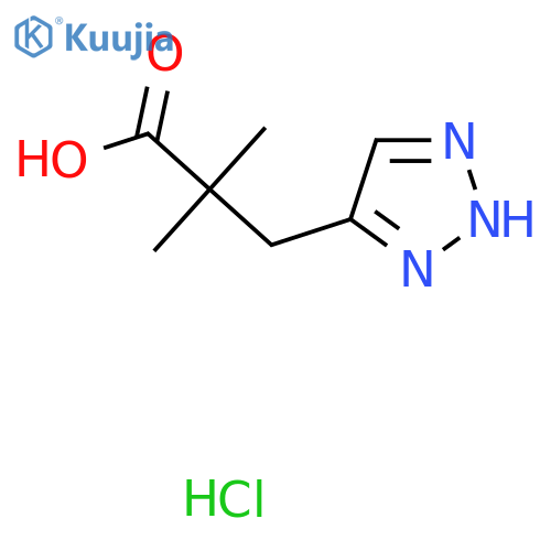 2,2-dimethyl-3-(1h-1,2,3-triazol-5-yl)propanoic acid hydrochloride structure