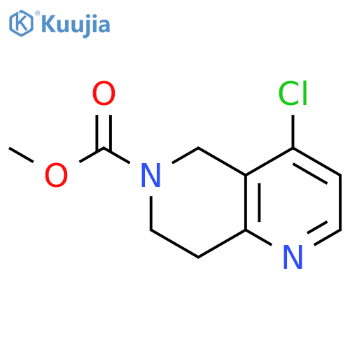 methyl 4-chloro-5,6,7,8-tetrahydro-1,6-naphthyridine-6-carboxylate structure