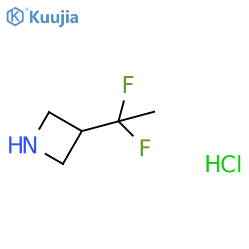 3-(1,1-difluoroethyl)azetidine;hydrochloride structure