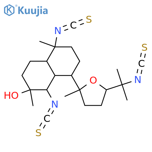Kalihinol F; 5,10,16-Triisothiocyanate structure