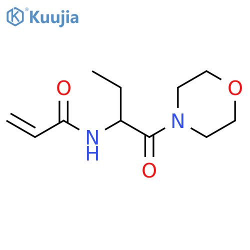 N-[1-(4-Morpholinylcarbonyl)propyl]-2-propenamide structure