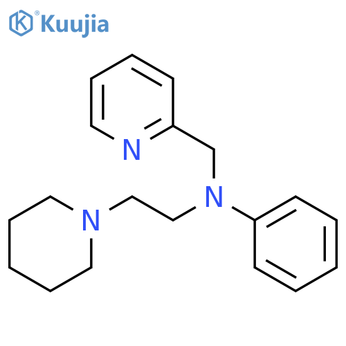 2-Pyridinemethanamine,N-phenyl-N-[2-(1-piperidinyl)ethyl]- structure